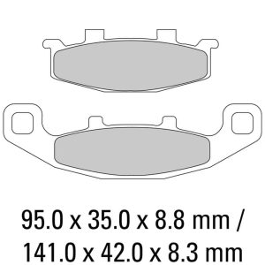 FERODO BRAKE DISC PAD SET – FDB481 ST