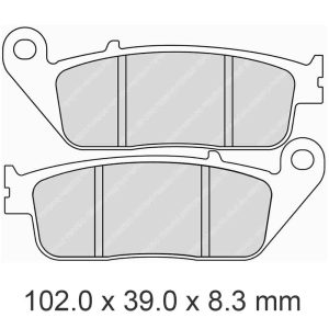 FERODO BRAKE DISC PAD SET – FDB570 P PLATINUM COMPOUND