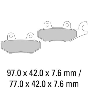 FERODO BRAKE DISC PAD SET – FDB631 EF ECO FRICTION COMPOUND