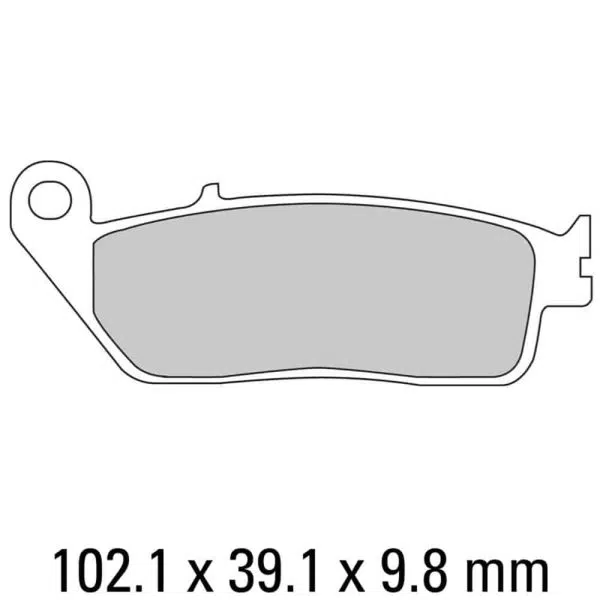 FERODO BRAKE DISC PAD SET - FDB664 EF ECO FRICTION COMPOUND