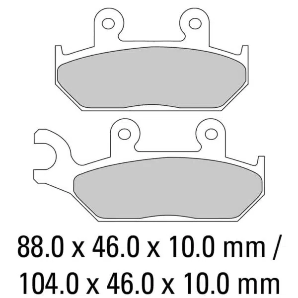 FERODO BRAKE DISC PAD SET - FDB737 P PLATINUM COMPOUND