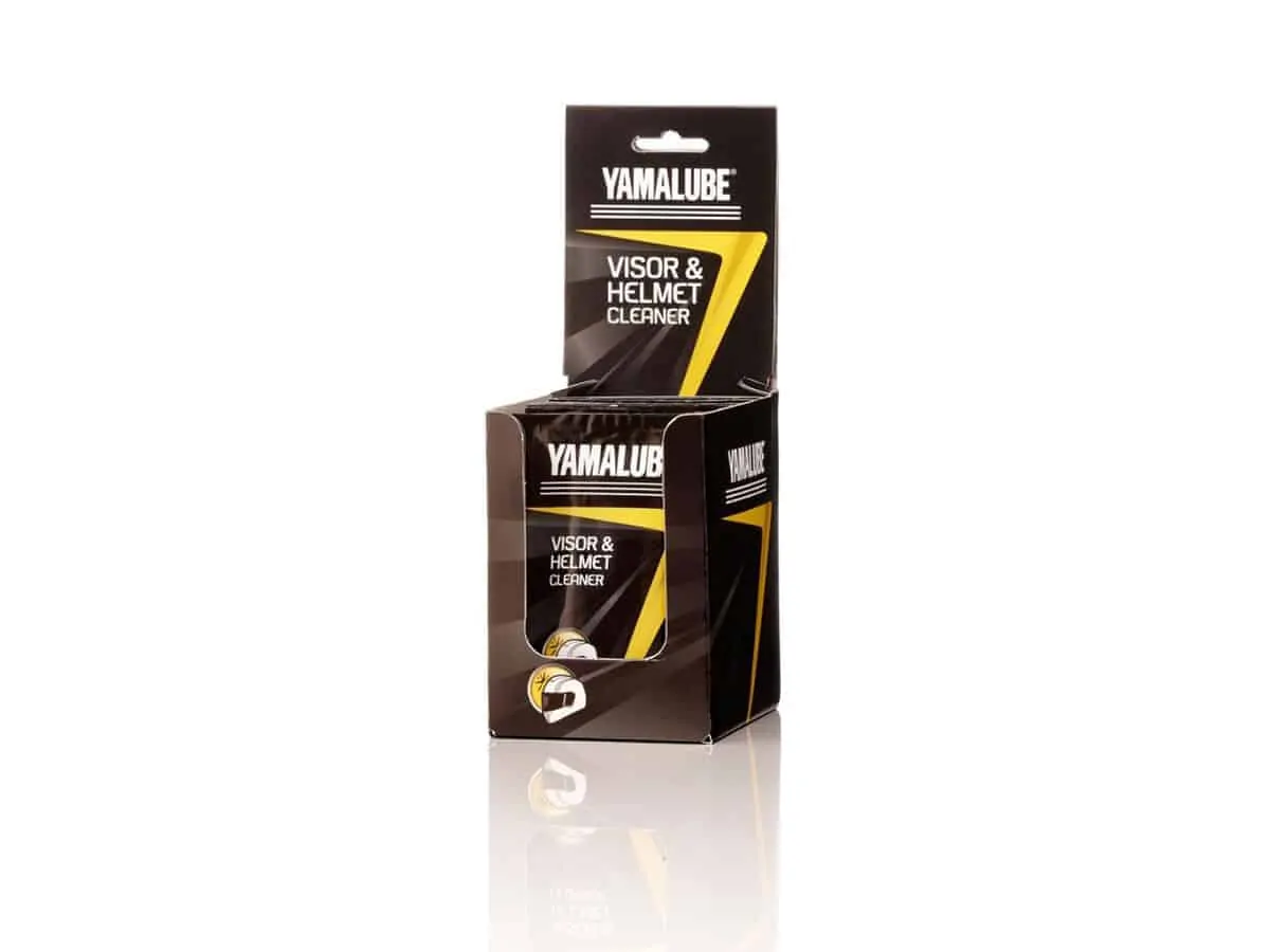 YAMALUBE VISOR & HELMET CLEANER WIPES X10 WITH DISPENSER