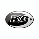 Black and white oval logo with "R&G" in bold letters.