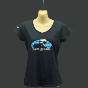TROOPER LU’S GARAGE ORIGINAL WOMEN’S SHIRT – V-NECK