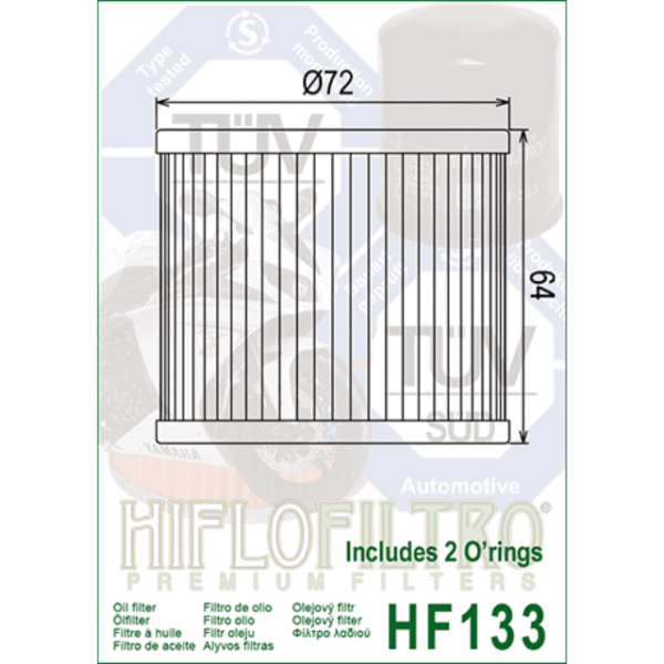 HIFLOFILTRO - OIL FILTER HF133