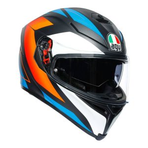 AGV K5 S Core Matt Black/Blue/Orange Helmet