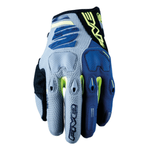 Five E2 Enduro Glove Grey Fluro Yellow