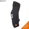 Black knee pad with two adjustable straps, featuring a Scott logo and "D3O" anti-impact technology in an orange label. The background is plain white.