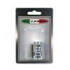 The La Corsa Rear Stand Pick Up Knob in silver (8mm) is packaged with screws on a black blister card, featuring the "La Corsa" label with Italian flag colors at the top.