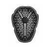 The BERING FLEX ALPHA SHOULDER PROTECTOR includes a black honeycomb-textured back protector with central hexagonal reinforcement and four vertical support bars for superior protection.