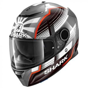 Shark Spartan Zarco Malay GP Helmet, Anthracite/White/Red