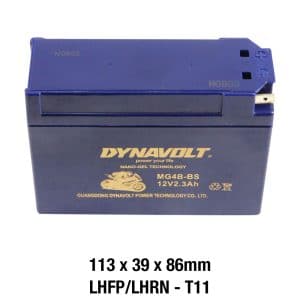 Dynavolt Nano Gel Battery MG4B-BS, AGM FA, 12V 2.3Ah