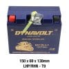 The Dynavolt Nano Gel Battery MG12B-4-C, AGM FA, 12V 11AH provides reliable performance with dimensions of 150 x 69 x 130mm and red and black terminals.