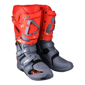 LEATT BOOT 5.5 FLEXLOCK GRAPHINE/RED