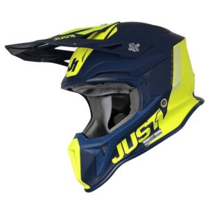 JUST1 J18 MIPS PULSAR FLURO YELLOW/BLUE MATT HELMET