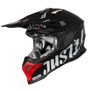 JUST1 J39 ROCK RED/WHITE/BLACK HELMET