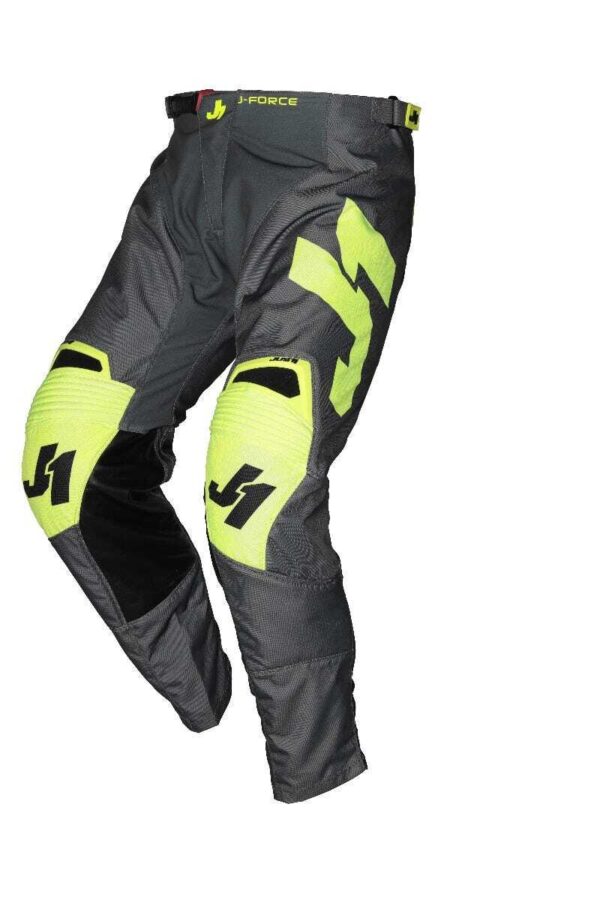 JUST1 RACING J-FORCE TERRA DARK GREY/FLURO YELLOW PANTS