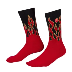 FIST FLAMING HAWT CREW SOCKS