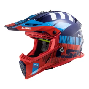 LS2 FAST EVO XCODE RED/BLUE