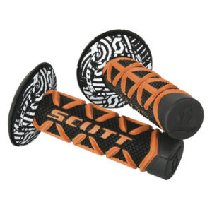 SCOTT ORANGE/BLACK DIAMOND GRIPS W/DONUT