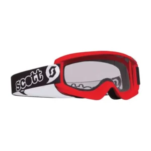 SCOTT YOUTH AGENT GOGGLES – RED / CLEAR LENS