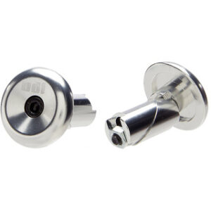 ODI ALUMINIUM SILVER HANDLEBAR END CAPS