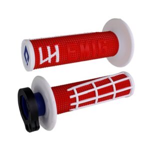 ODI MX V2 EMIG PRO LOCK ON GRIP RED/WHITE  2T / 4T