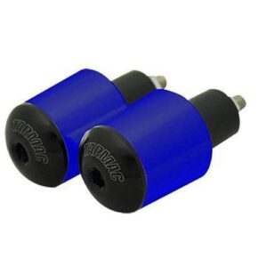 TARMAC BAR ENDS TAPERED SMOOTH 20MM LONG BLUE