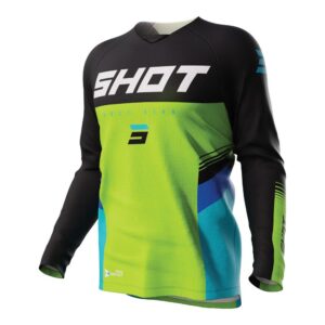 SHOT RAW KIDS TRACER JERSEY GREEN