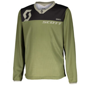 SCOTT 350 DIRT KIDS GREEN/TAN JERSEY