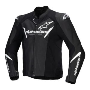 ALPINESTARS FASTER V3 AIR LEATHER JACKET – BLACK/WHITE