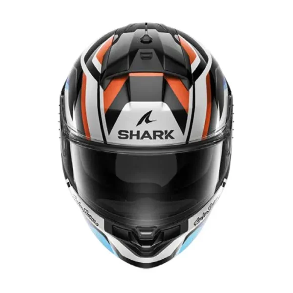 SHARK RIDILL 2 APEX HELMET - TROY LEE DESIGNS - BLACK/WHITE/BLUE - Image 2