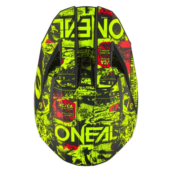 ONEAL 25 3 SERIES YOUTH HELM ATTACK V.25 - BLACK/NEON YELLOW (LARGE) - Image 3