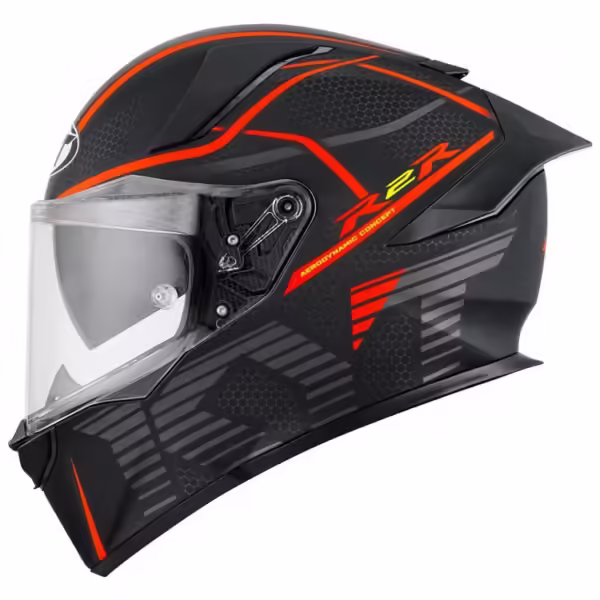 KYT R2R CONCEPT HELMET - MATTE BLACK/RED - Image 5