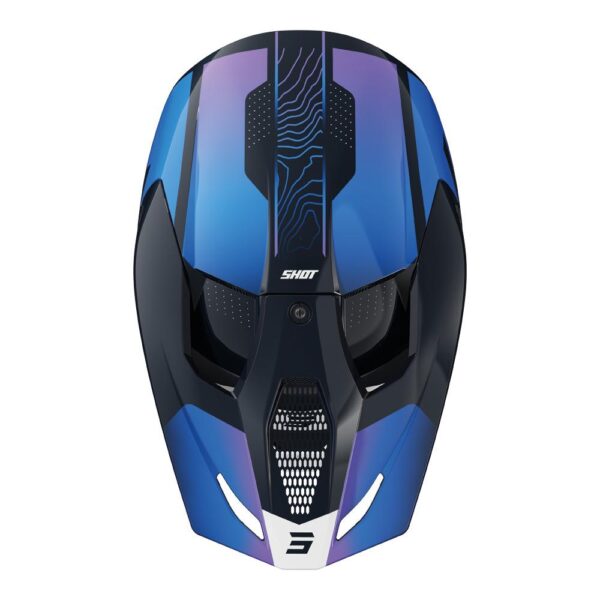SHOT FURIOUS KID APEX HELMET BLUE GLOSSY - Image 3