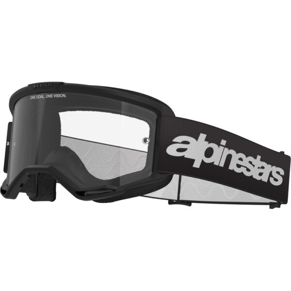 ALPINESTARS VISION3 WORDMARK - BLACK/CLEAR GOGGLES