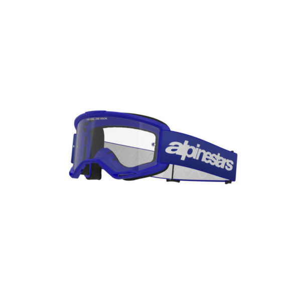 ALPINESTARS VISION 3 WORDMARK GOGGLE - CLEAR LENS/BLUE