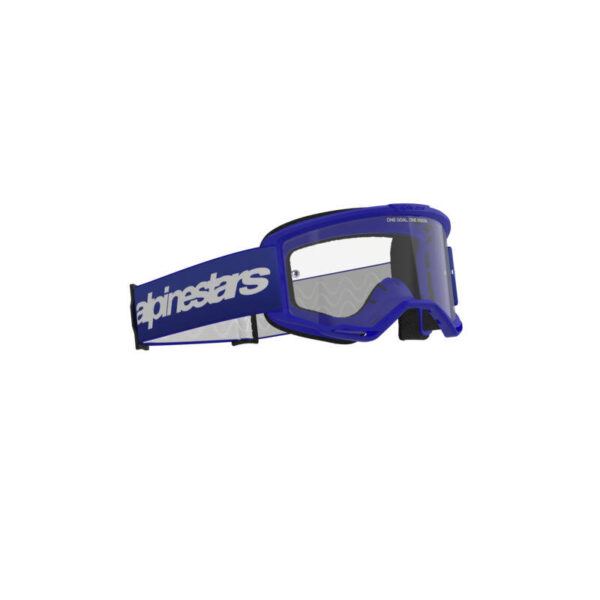 ALPINESTARS VISION 3 WORDMARK GOGGLE - CLEAR LENS/BLUE - Image 3