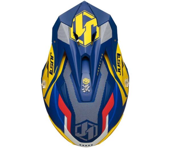 JUST1 J39 REACTOR BASE HELMET - YELLOW/BLUE - Image 3