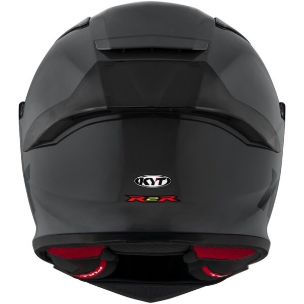 KYT R2R PLAIN GORILLA GREY HELMET - Image 3