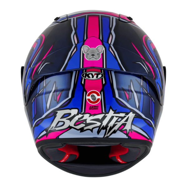 KYT NZ RACE BASTIANINI REPLICA HELMET - RACE ECE 22.06 - Image 3