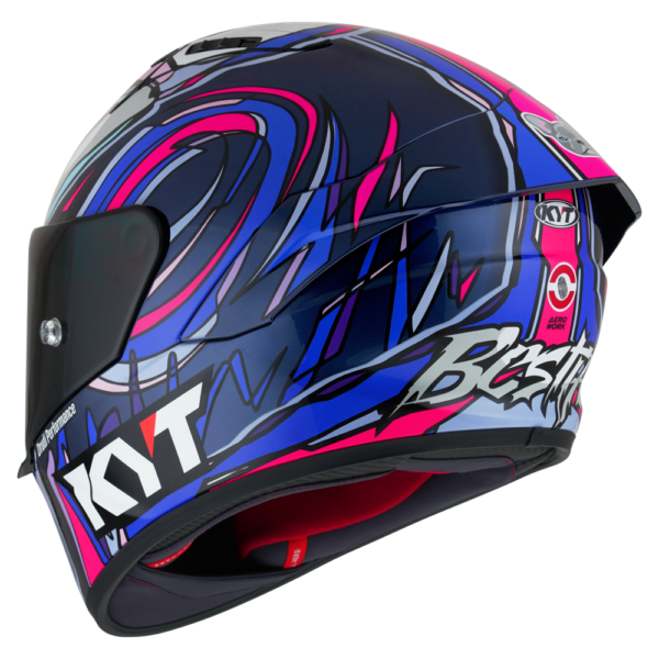 KYT NZ RACE BASTIANINI REPLICA HELMET - RACE ECE 22.06 - Image 2