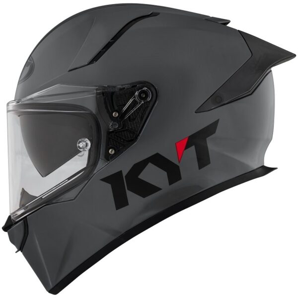 KYT R2R PLAIN GORILLA GREY HELMET - Image 5