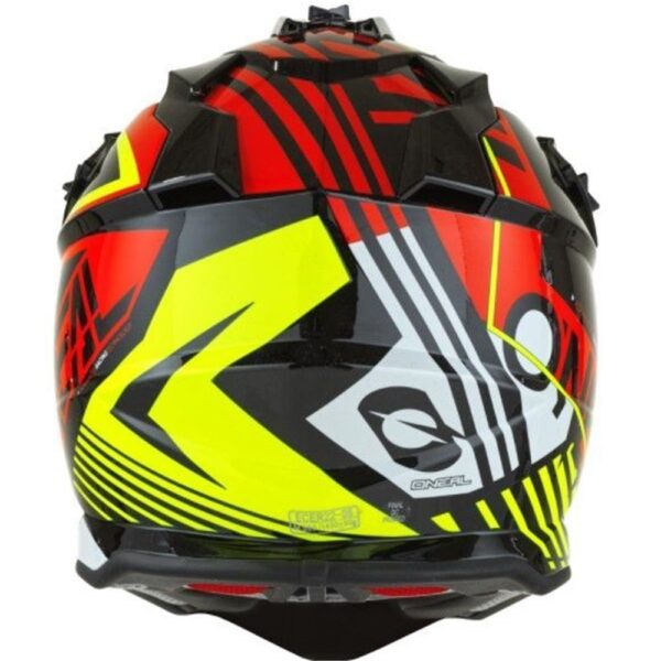 ONEAL 2SERIES YOUTH HELMET RUSH V.22 - RED/YELLOW - Image 4