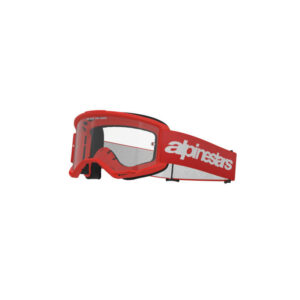 ALPINESTARS VISION 3 WORDMARK GOGGLE – CLEAR LENS/RED