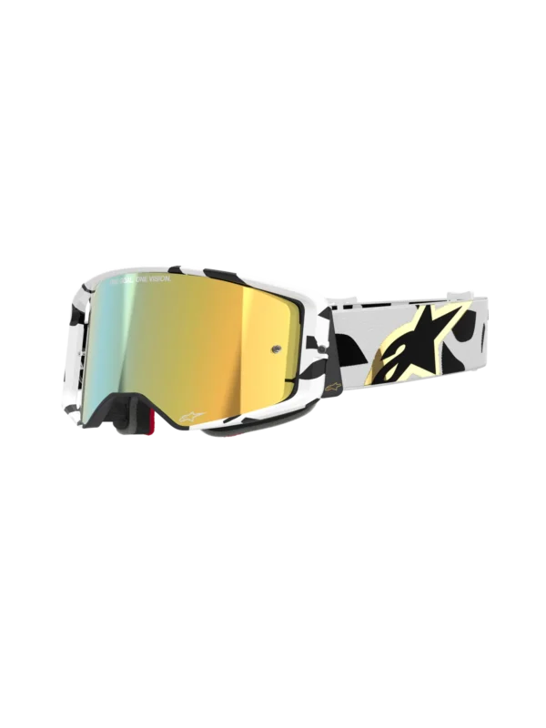 ALPINESTARS SUPERTECH CORP GOGGLES - WHITE/GOLD