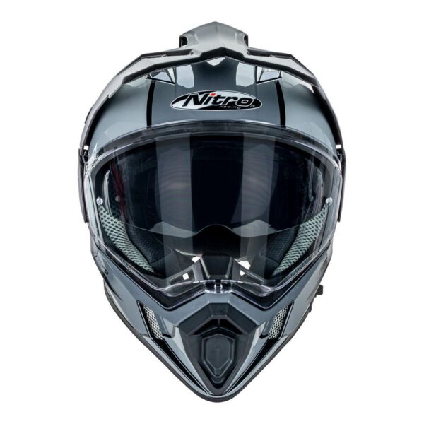 NITRO MX780 ADVENTURE HELMET - BLACK/GREY - LARGE - Image 4