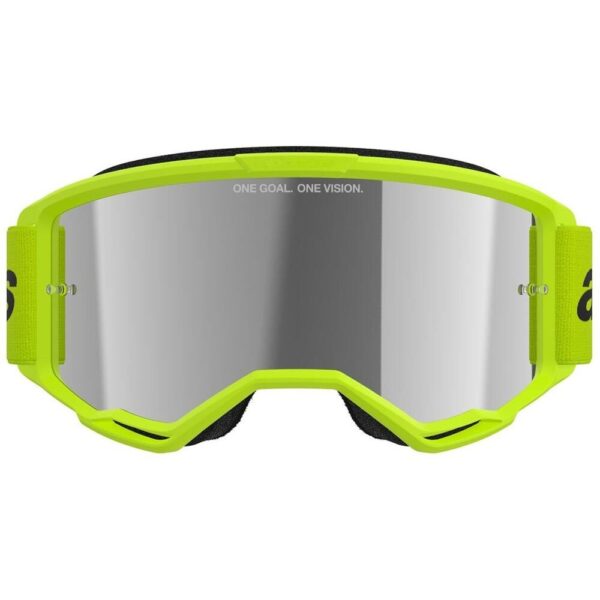 ALPINESTARS VISION 3 WORDMARK FLURO YELLOW SILVER MIRROR - GOGGLES - Image 2