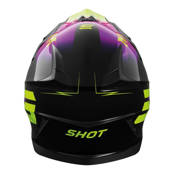 SHOT PULSE X-TREME HELMET - YOUTH - PINK/NEON, YELLOW - Image 3