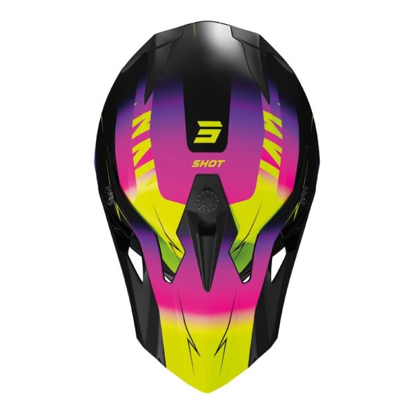 SHOT PULSE X-TREME HELMET - YOUTH - PINK/NEON, YELLOW - Image 2